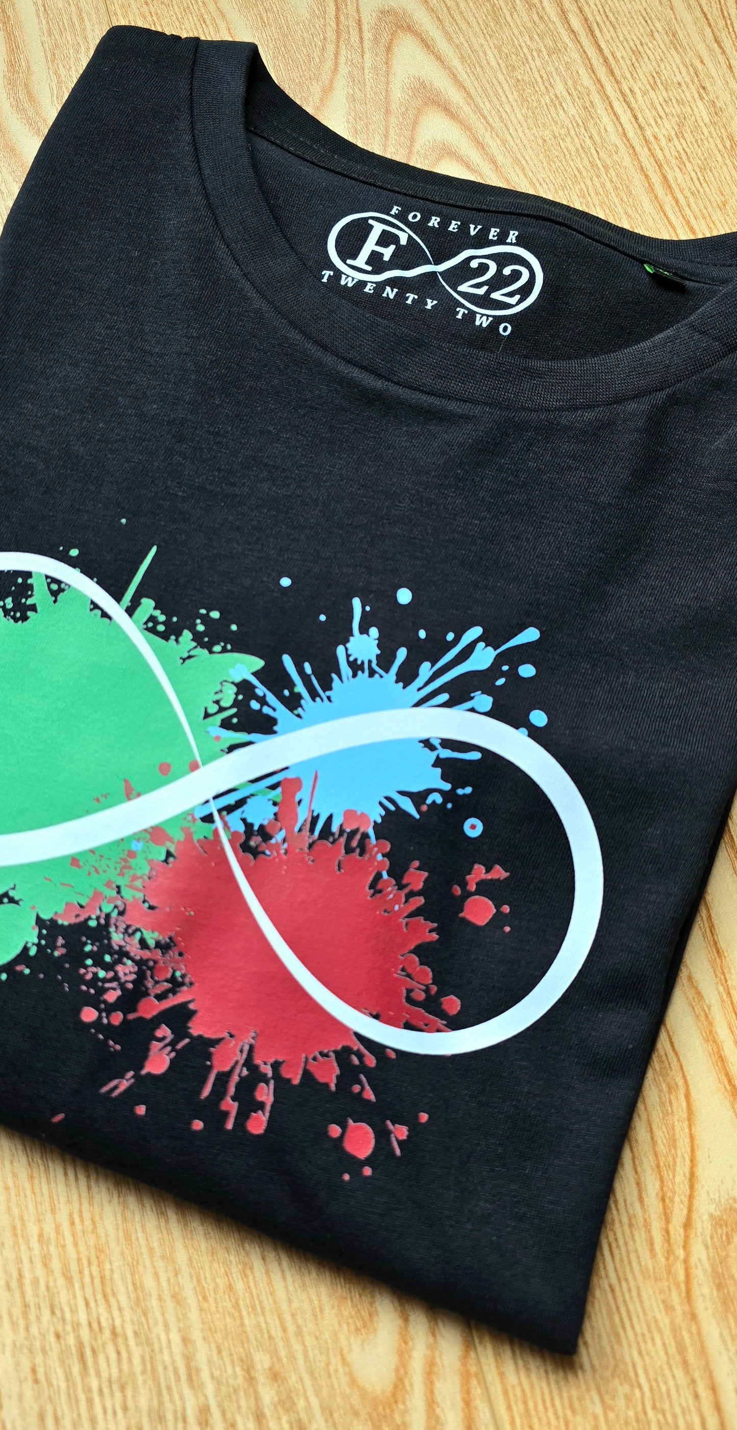 Infinity Paint splat short sleeve tee