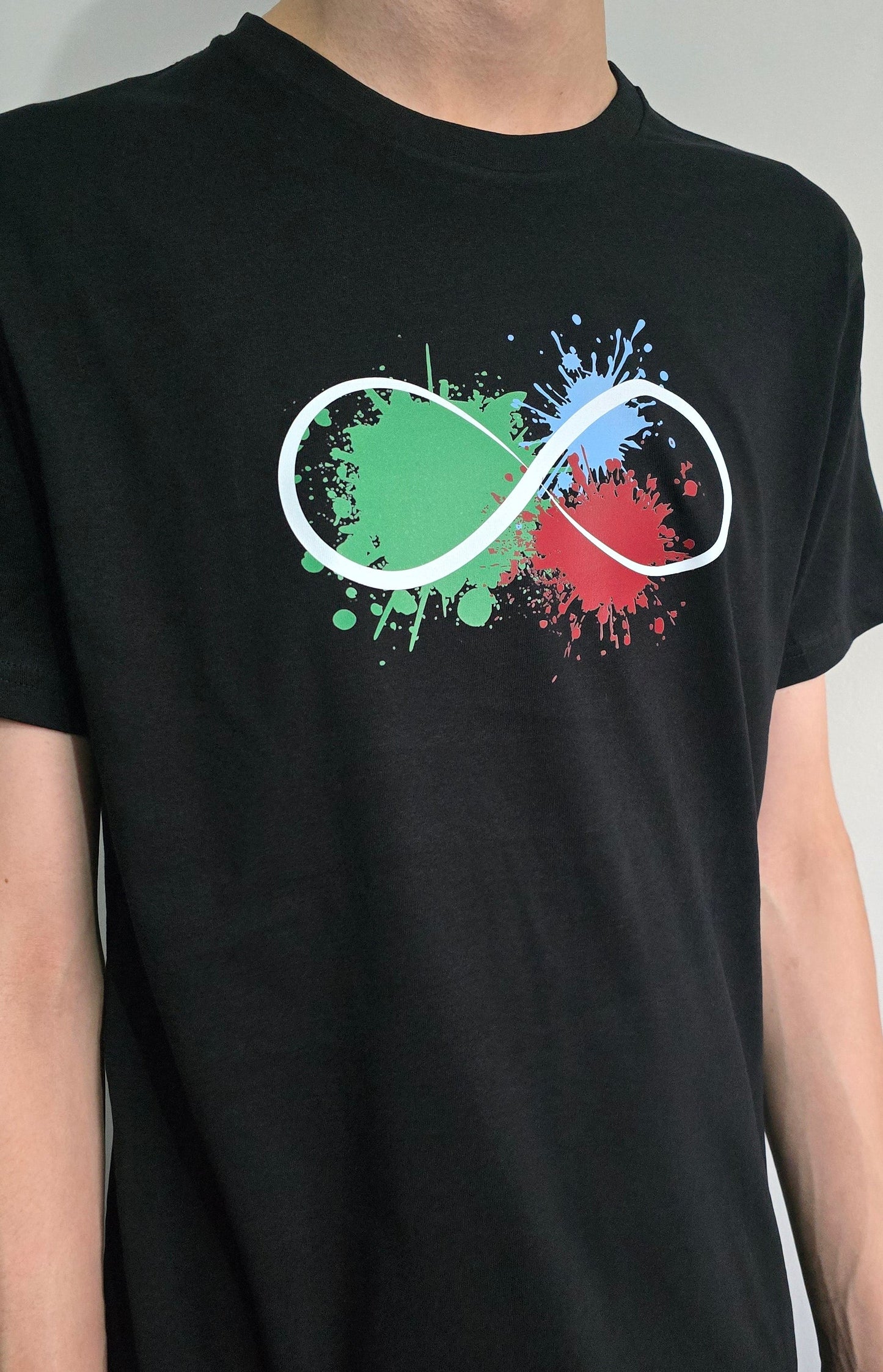 Infinity Paint splat short sleeve tee