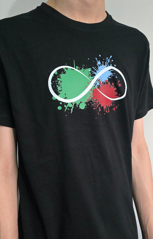 Infinity Paint splat short sleeve tee